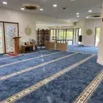 Self Leveling 66 Eco-Friendly Sky Blue Carpets For Masjid in Dubai