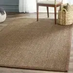 Carpet Dubai Drafted 79 Luxury Sisal Carpet With Brown Borders in Dubai