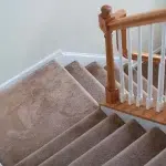 Carpet Dubai Drafted 93 Luxury Velvet Beige Color Stair Carpet in Dubai