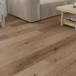 Medical Antibacterial PVC 59 A close up view of Tavern Oak Click LVT Flooring