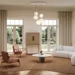 Carpet Dubai Drafted 122 Luxury Langley Wall to Wall carpet installed in Living Room Dubai
