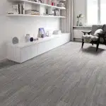 Vinyl 45 Strom Grey Vinyl Cushion Floor Installed in Home