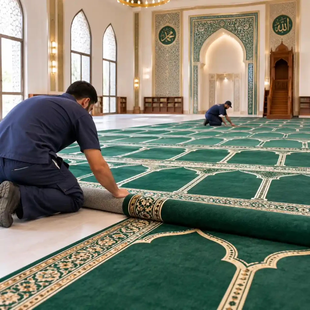 Mosque 10 Mosque Carpet Installation Dubai