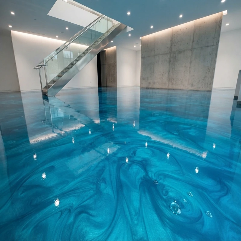 Epoxy Flooring 12 aqua epoxy