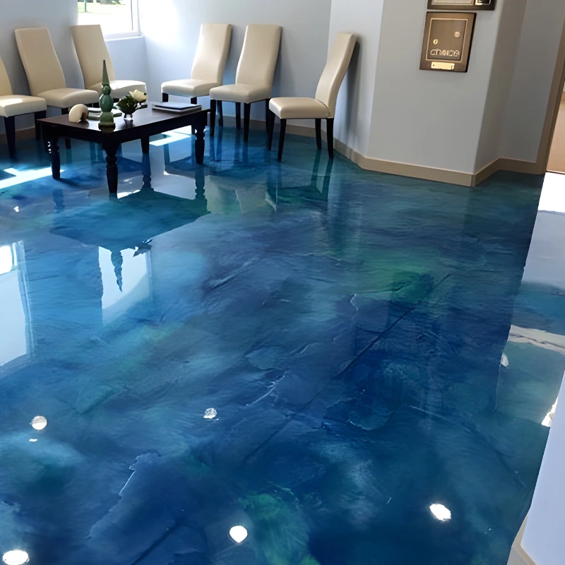 Epoxy Flooring 42 blue-Epoxy