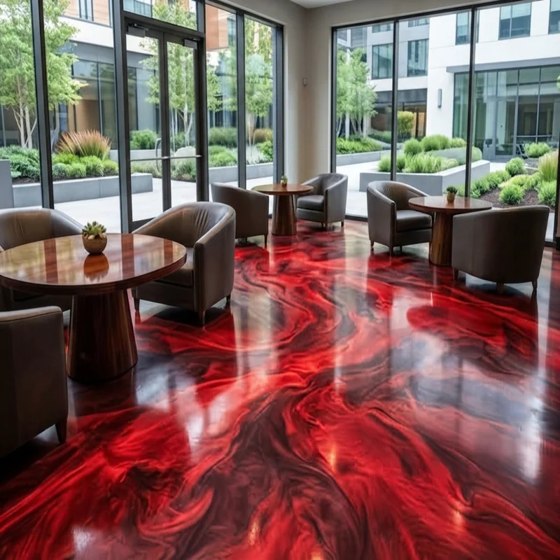 Epoxy Flooring 37 red