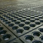 Hollow Mats 15 Black Hollow Rubber Mesh Mats-2