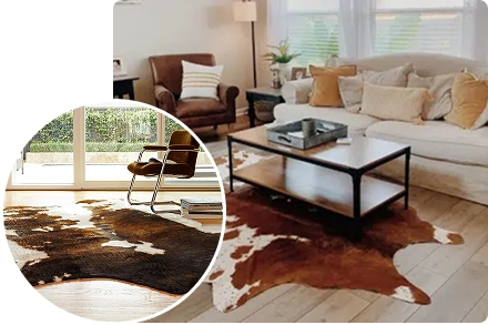 Cowhide 69 Genuine cowhide rug