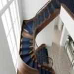 Stair 20 Luxury Blue Stair Runner Carpet-2