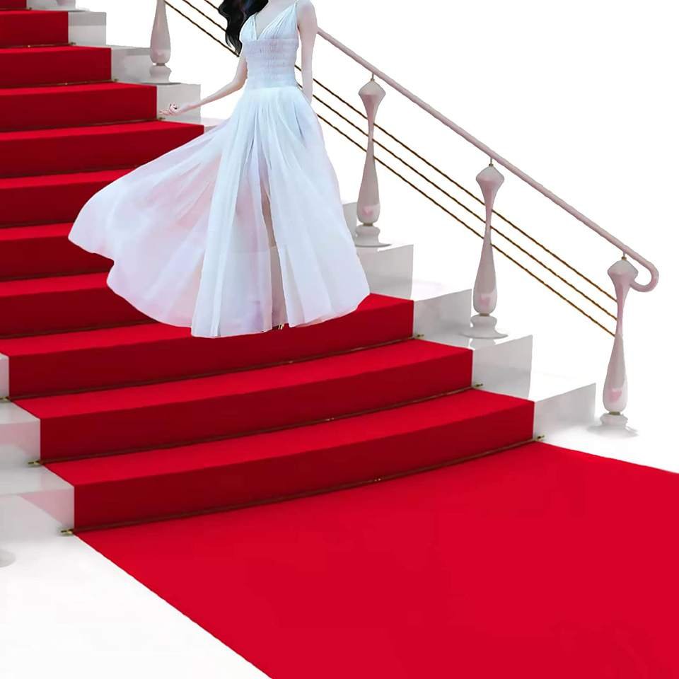 Event Carpet 37 Red Polyester Expo Flooring