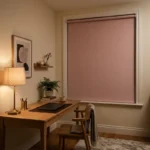 Blackout 34 Rose Blackout Blinds-1