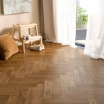 Smoked Herringbone Parquet