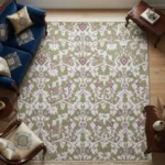 Area 45 Vintage Damask Rug-2