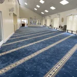 A luxury View of Sky Blue Mosque Carpet