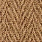 A texture view of Coir Herringbone Natural Sisal Carpet