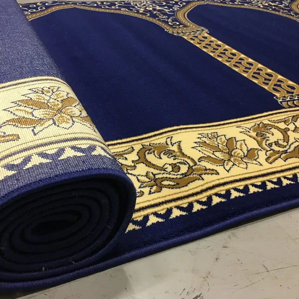 A textured View of Royal Blue Mosque Carpet in Dubai
