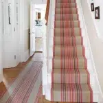 Tailor-made stair carpet perfectly fitted for Dubai homes.