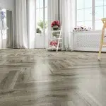 SPC Plank Flooring Installed in Home.