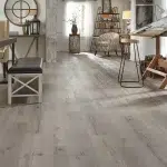 Stone-look SPC flooring in a Dubai Homes