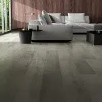Water-resistant SPC flooring in a Living Room setting.