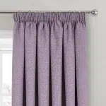 A close up view of Purple Thermal Blackout Curtain