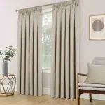 A side view of Beige Color Curtains in Dubai