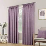 A side view of Purple Thermal Blackout Curtains in UAE