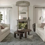 Grey Color Satara Wall To Wall Carpet Installed in a living room