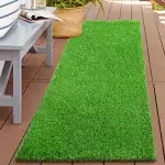 Pet-friendly artificial grass carpet, easy to clean and maintain.
