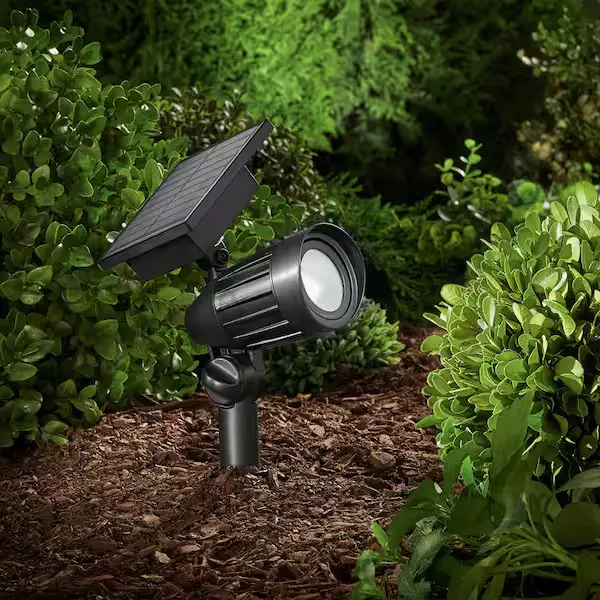 Villa Renovation 17 matte-black-solar-powered-landscape-spotlight-garden-shrubs