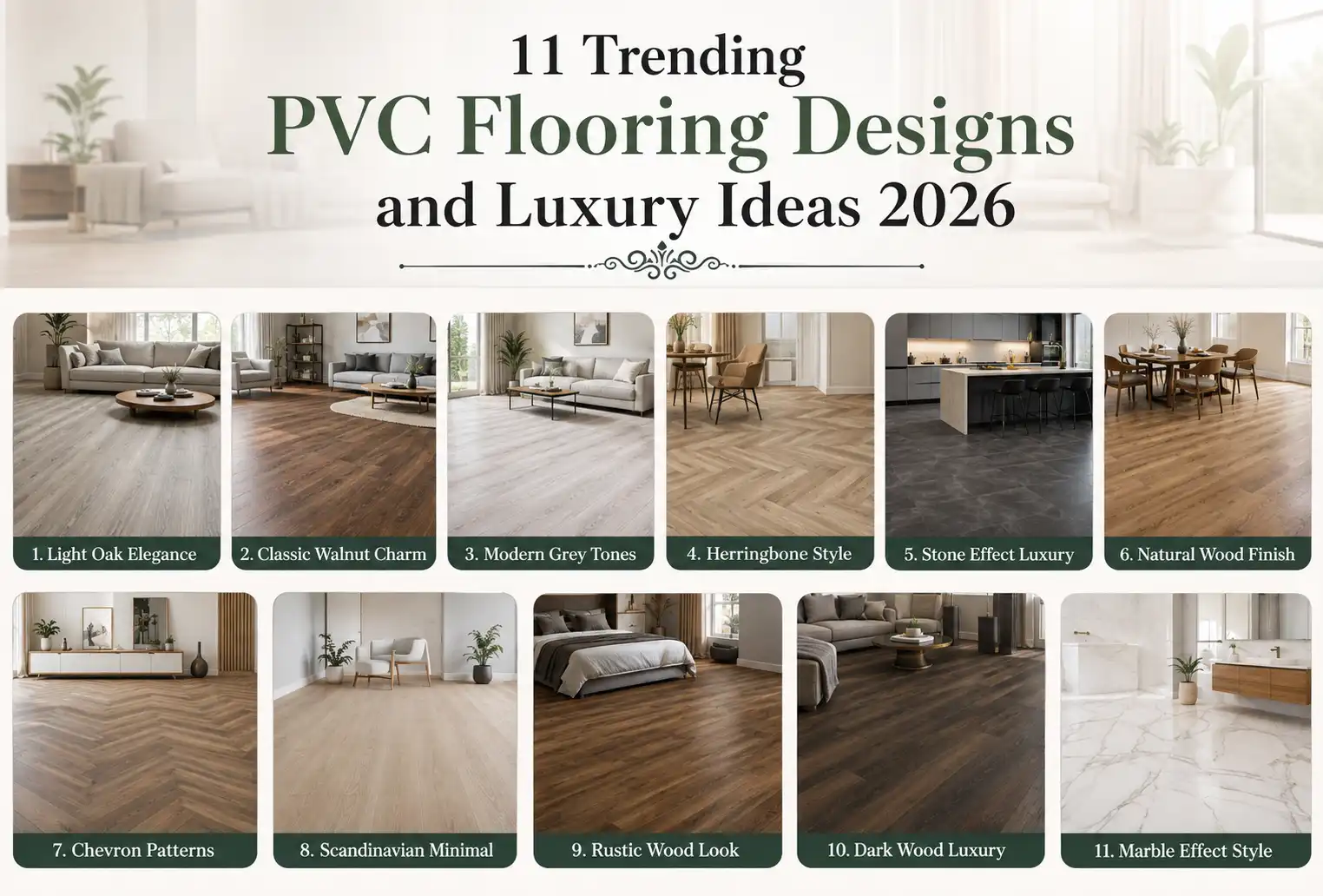 Trending PVC Flooring Designs | 11 Ideas for Luxury Floors 1 Pvc flooring Design